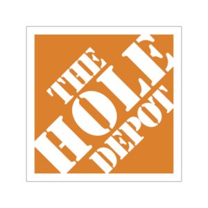 The Hole Depot Square Vinyl Stickers
